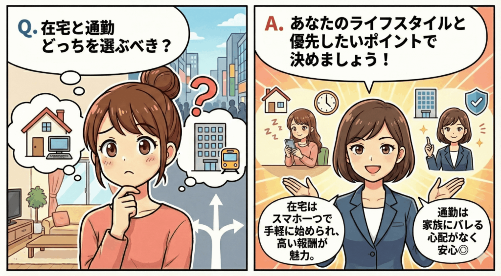 在宅と通勤どっちを選ぶべき?